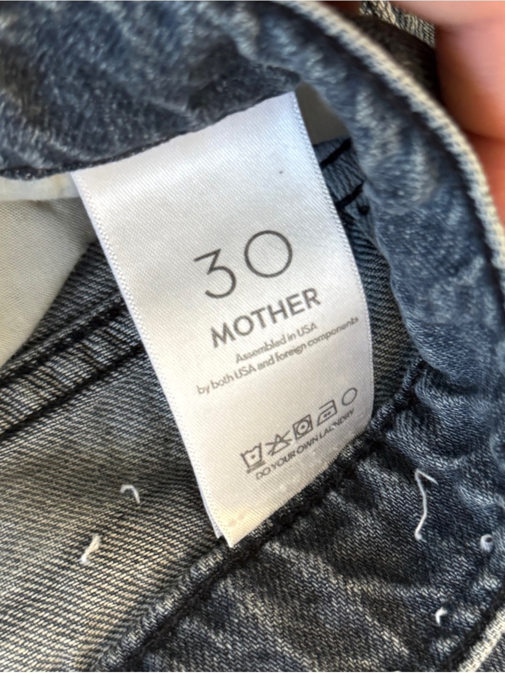 MOTHER Women's Medium/Light Blue Straight-Leg Jeans - Picture 5 of 7